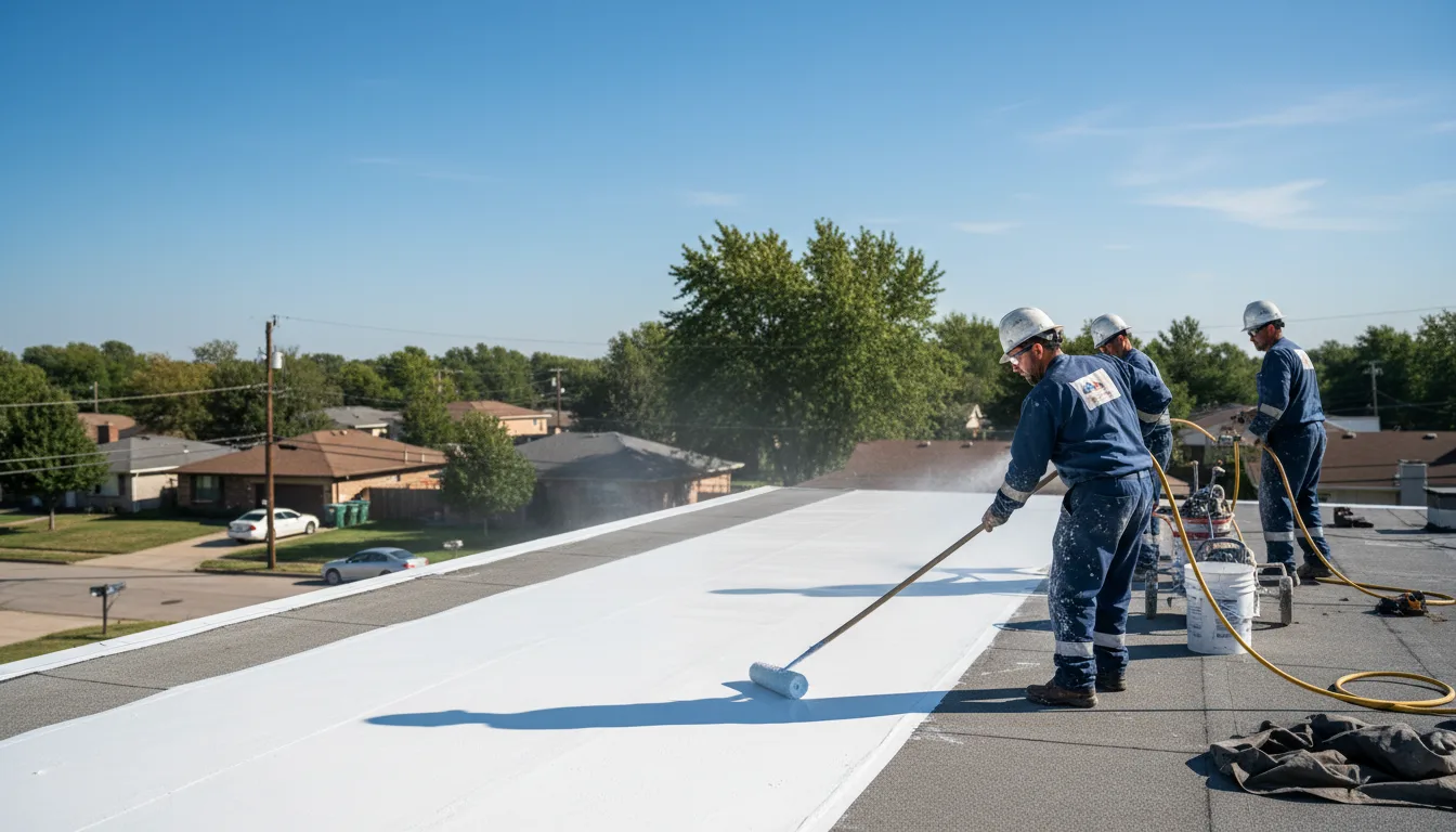 Commercial roof coating in Choudrant, LA near me